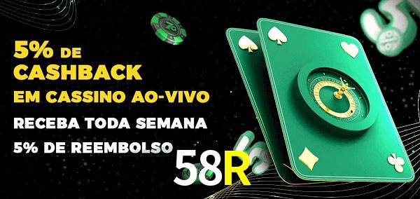 Promoções do cassino ao Vivo 58R